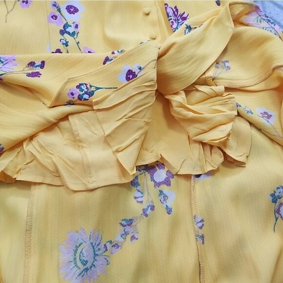 Free People Yellow Lost in You High Low Dress - Picture 9 of 10